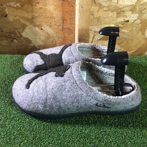 LL Bean Daybreak Scuffs Wool Lined Slippers Women’s 9 - Picture 2 of 6